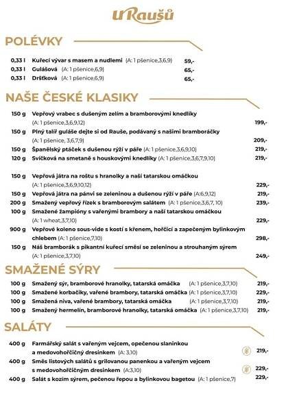 Restaurace Velká Bíteš | U Raušů