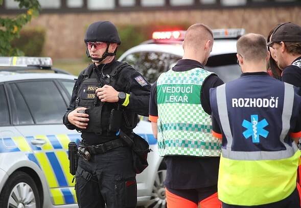 Cvičení na univerzitě v Plzni. Policie vyzkoušela zásah proti aktivnímu střelci