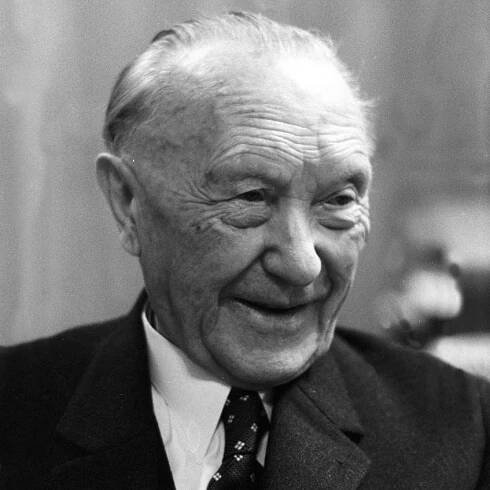 Portraitaufnahme von Konrad Adenauer