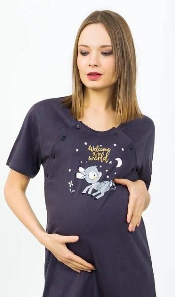 Dámská noční košile mateřská Vienetta Secret Srnečka - Vienetta Secret (Dámské noční košile - Dámské)