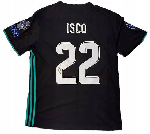 ISCO tričko Real Madrid Liga mistrů 2018 ORIGINÁLNÍ AUTOGRAMIÁDA CERTIFIKÁT