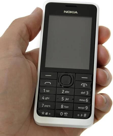 Nokia 301 bílá Dual SIM