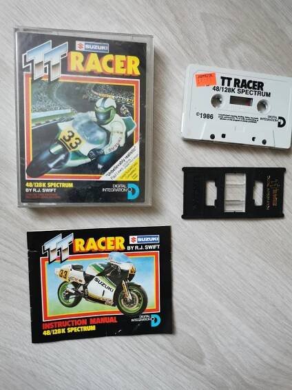Originální hra TT Racer pro ZX Spectrum