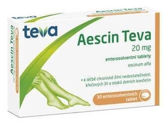Aescin Teva 20 mg 90 enterosolventních tablet
