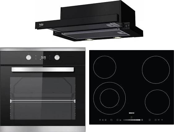 Set Beko BIM 25302X + Beko HIC 64502 T + Beko HNT 62210 B