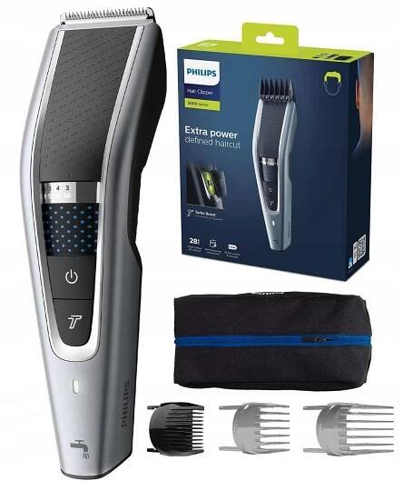 HOLICÍ STROJEK STŘÍHACÍ STROJEK NA VLASY VOUSŮ PHILIPS HC5630/15 + POUZDRO