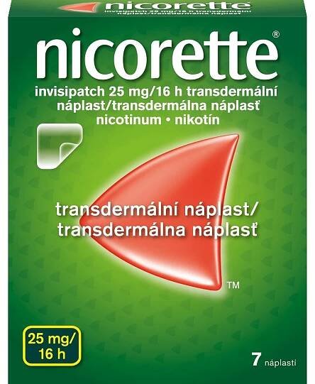 NICORETTE INVISIPATCH 25MG/16H transdermální náplasti 7 I - skladem