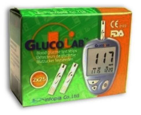 Test.proužky pro glukometr GlucoLab 50ks