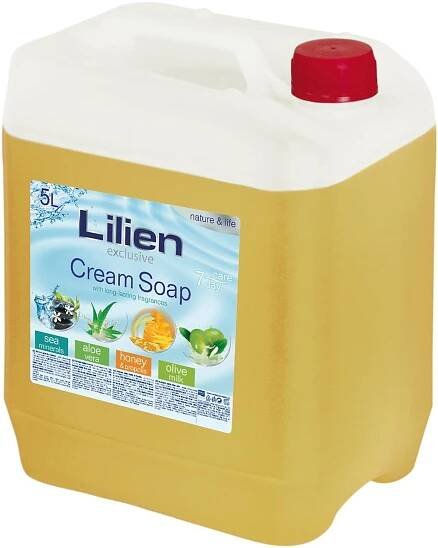Lilien Honey tekuté mýdlo, náplň, 5 l