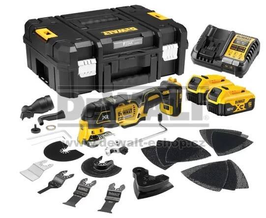 Aku oscilační nářadí Dewalt DCS356P2 18V 2x5 Ah