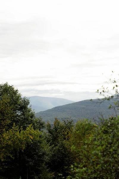 Catskill Mountain Range as seen from the Onteora House. 
