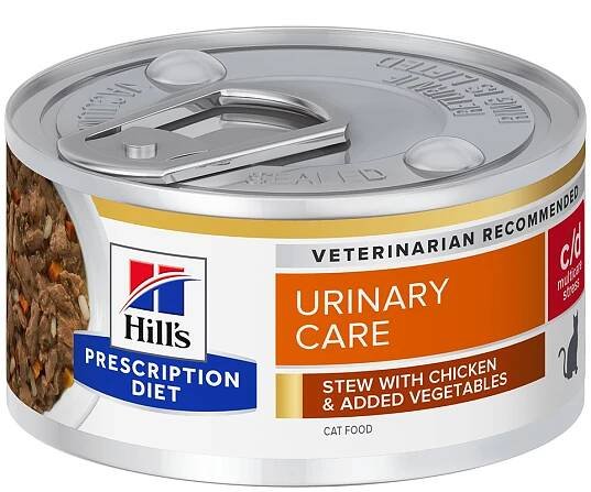 Hill's Fel. PD C/D UrinaryStress Chicken&Veg stew Konz. 82 g