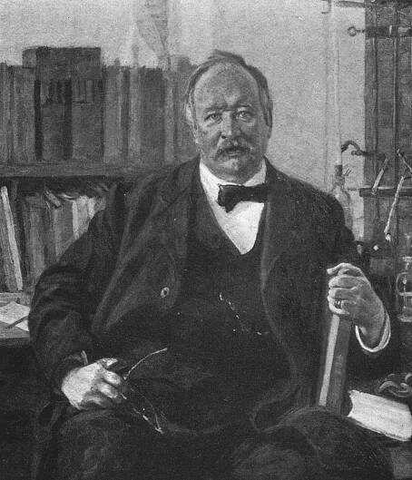 Svante Arrhenius in his lab.