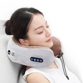 Elektrický masážní přístroj na krk Polštář ve tvaru písmene U Multifunkční přenosný masážní přístroj na krční páteř Venkovní domácí auto Relaxační masáž