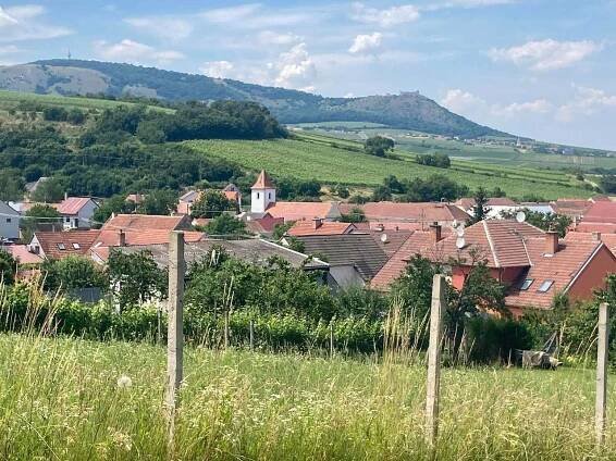 Výhled z pozemku nad domem na Novomlýnské nádrže a zříceninu hradu Děvíčky - Milovice u Mikulova - foto 45