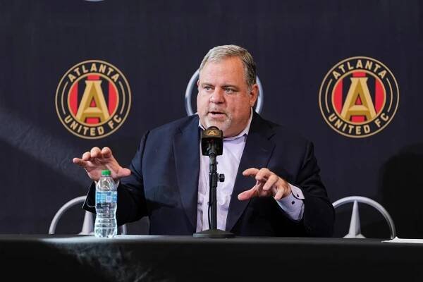 Scenes from Chief Soccer Officer and Sporting Director Chris Henderson’s Press Conference at Children's Healthcare of Atlanta Training Ground in Marietta, Ga. on Tuesday, December 17, 2024.