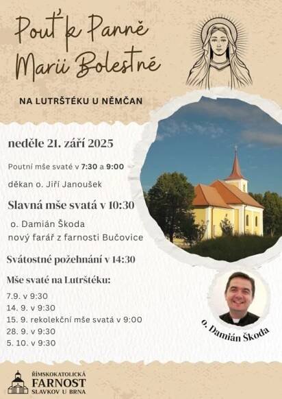 Pouť k Panne Marii Bolestné na Lutrštéku