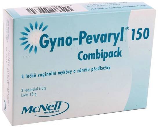 Gyno-Pevaryl 150 Combipack čípky 3 ks + krém 15 g