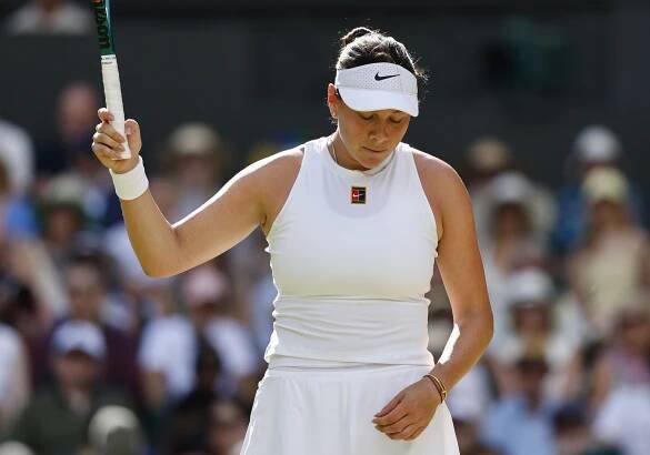 Amanda Anisimova fell to Iga Swiatek in two sets.