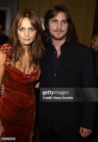 Izabella Scorupco & Christian Bale during 