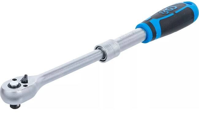 Teleskopická ráčna 1/2", přepínací, 305-445mm, 72 zubů - BGS 25122