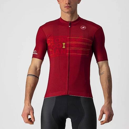 CASTELLI Cyklistický dres s krátkým rukávem - GIRO D'ITALIA 2021 - červená
