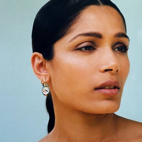 Get Freida Pinto’s pared-back summer makeup look in 5 simple steps