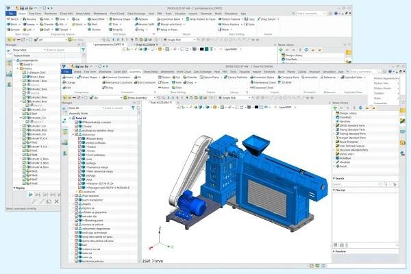 ZW3D - 3D CAD software pro 3D modelování a programování CNC strojů