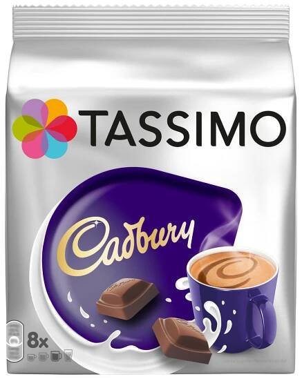 Tassimo Cadbury horká čokoláda 8 ks