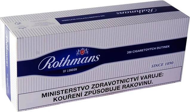 Rothmans blue cigaretové dutinky 200 ks