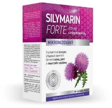 NATURPRODUKT Silymarin forte 250 mg + vitamin D 40 tablet