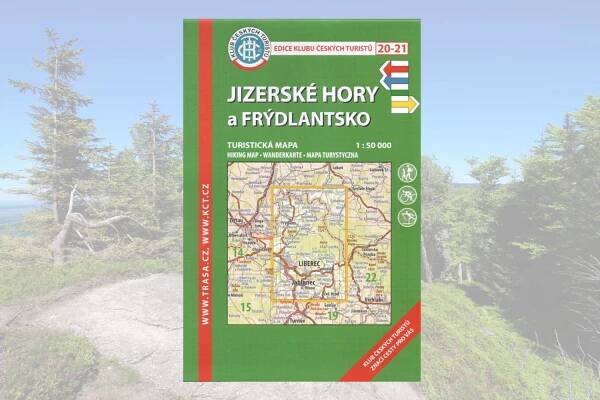 Mapa Jizerské hory a Frýdlantsko - Informační centrum Jablonec n. N.