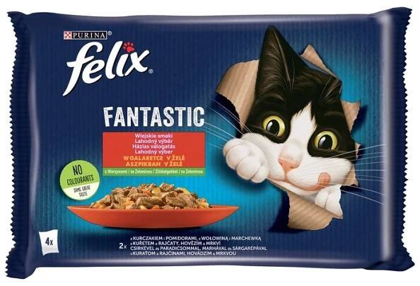 Felix Fantastic lahodný výběr se zeleninou 4x85g