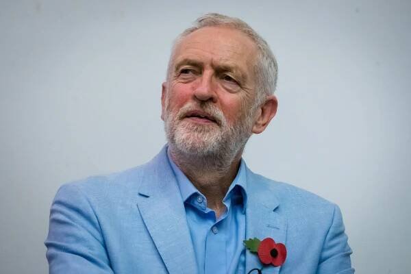 Jeremy Corbyn, Labour Party leader, at a campaign event.