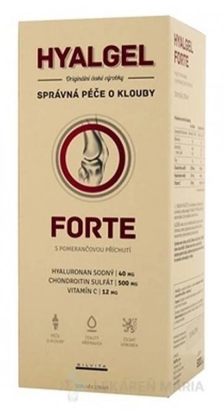 HYALgél FORTE POMARANČ tekutý prípravok s Vitamínom C 500 ml