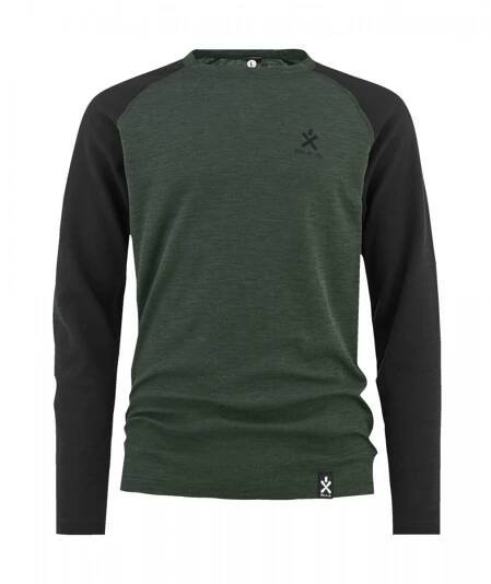Pánské - Trička s dlouhým rukávem - Bula Norm Merino Wool Crew Black | Merino sport