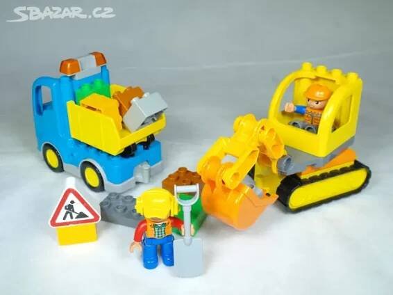 LEGO DUPLO 10812 pásový bagr a náklaďák