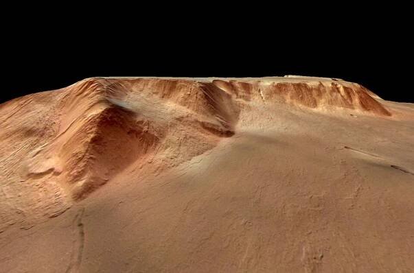 Western scarp of Olympus Mons
