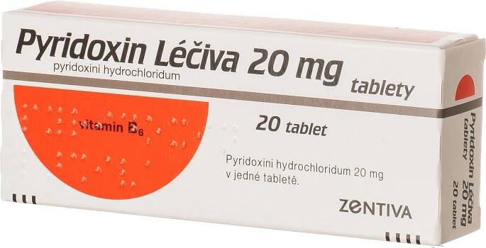 Pyridoxin Léčiva 20 mg 20 tablet