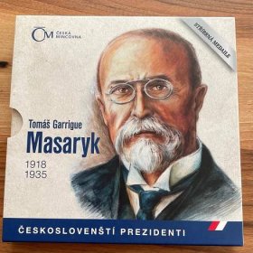 Stříbrná medaile Českoslovenští prezidenti - T. G. Masaryk proof - Numismatika
