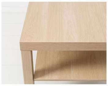 LACK Konferenční stolek, vz. bíle moř. dub, 90x55 cm