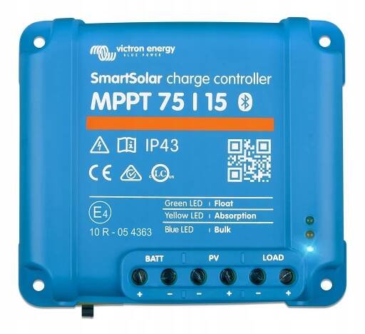 Victron Energy SmartSolar 75/15 - 75V, 15A, BT, MPPT SCC075015060R