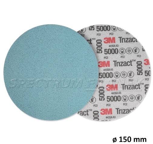 Brusný/lešticí kotouč 3M Trizact Hookit 443SA, průměr 150 mm, P5000