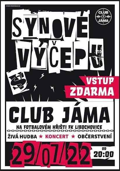 plakát Synové výčepu červenec 2022