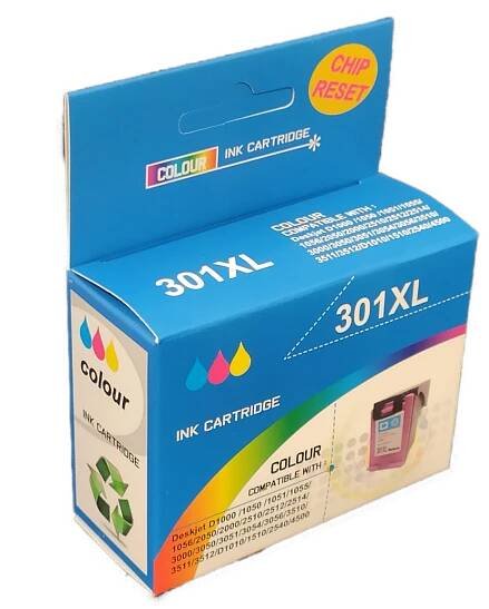 Cartridge HP 301XL CH564 kompatibilní (Barevná) - ToneryNaplne.cz