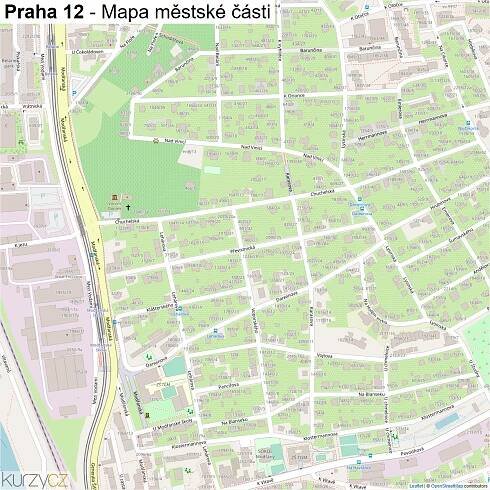 Praha 12 - mapy | Kurzy.cz