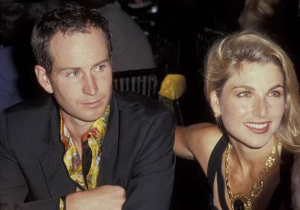 John McEnroe and Tatum O'Neal at an event.
