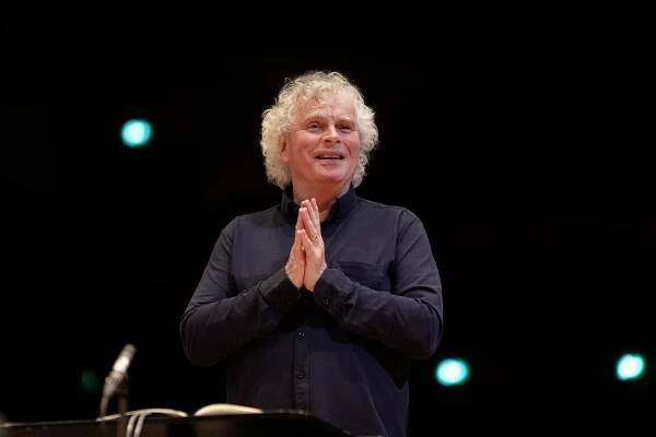 Portrait of the conductor Sir Simon Rattle
