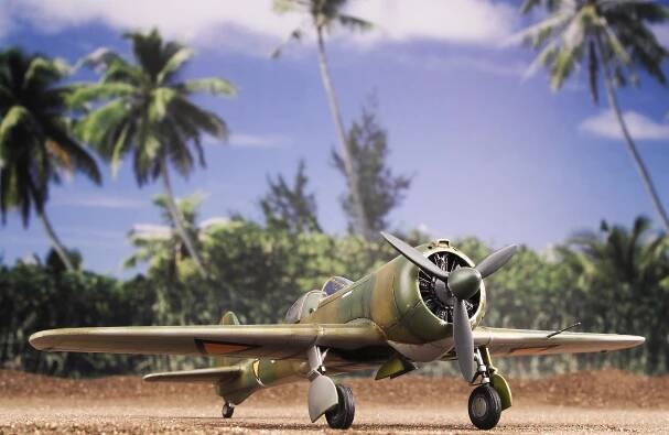 Curtiss Wright CW-21 Interceptor 1/72 - postavený model od Jana Šimona