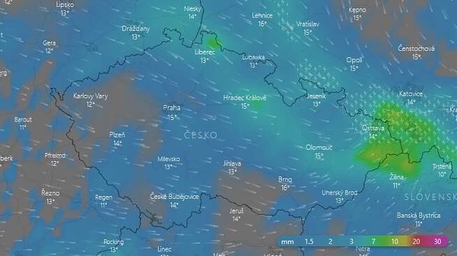 Meteorologové varovali před vydatnými dešti - Novinky